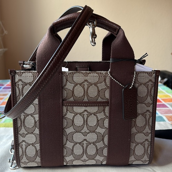 💼 COACH Smith Tote Bag 24 In Signature Jacquard 💼 NWT 💼 - Picture 7 of 16